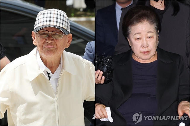신천지 이만희 총회장(왼쪽)과 한학자 통일교 총재. 연합뉴스
