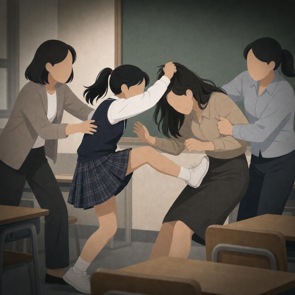 머리채 잡고 얼굴 주먹 폭행... 초5 학생의 차마 믿기 힘든 폭주