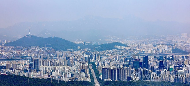 한강 이북 아파트 단지 전경. [연합뉴스]
