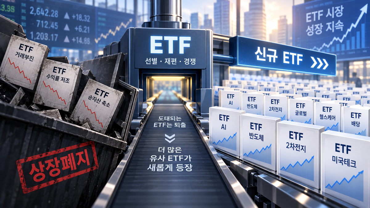 갈지자 증시에 '500조 ETF' 물갈이 전쟁...그래도 '베끼기' 여전 - 뉴스 썸네일 이미지