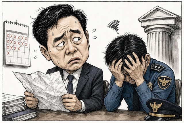 AI 생성 만평.