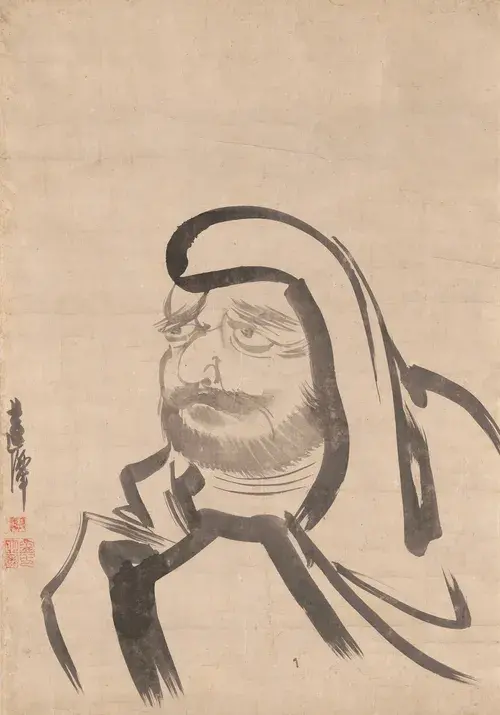 조선 중기 화가 김명국의 ‘달마도’