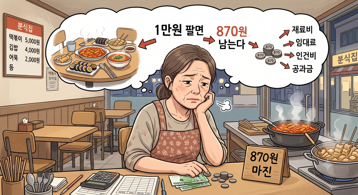 “1만원 팔면 870원 남는다”…벼랑 끝 내몰린 외식업