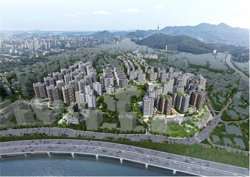 용산구 한남동 한남3재정비촉진구역 조감도. [서울시 제공]