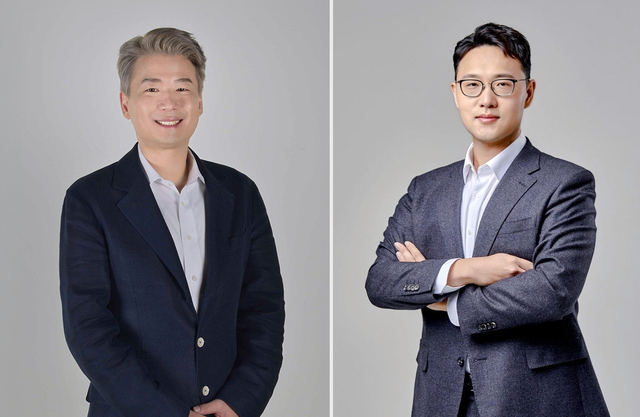 사진 왼쪽부터 김용수,김규남 네이버웹툰 공동대표. 네이버웹툰 제공