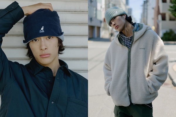모델 홍태준과 함께한 캉골(KANGOL) 2026 AW 캠페인 이미지. (에스제이그룹)
