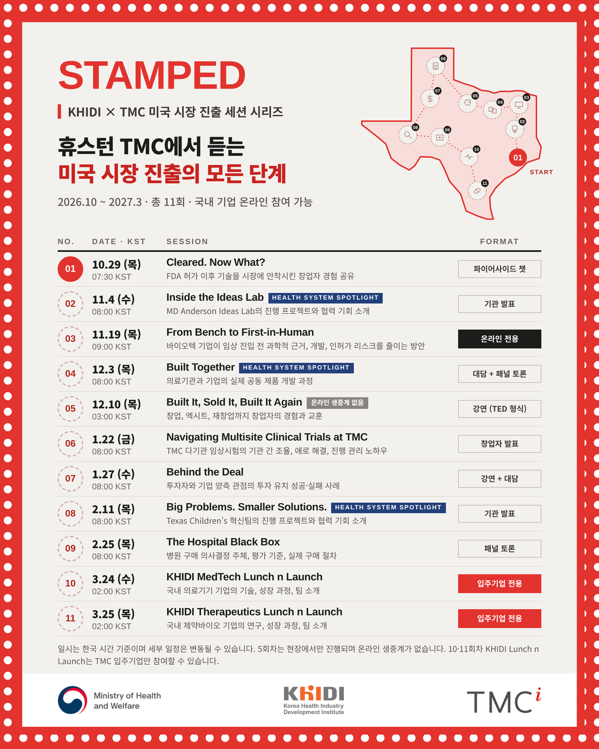 보산진-텍사스 메디컬 센터, 미국 진출 실전 세션 '스탬프드(STAMPED)'... - 뉴스 썸네일 이미지
