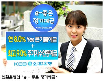[은행 고금리 예금상품] 8% 확정금리에 주가지수 연동 추가혜택