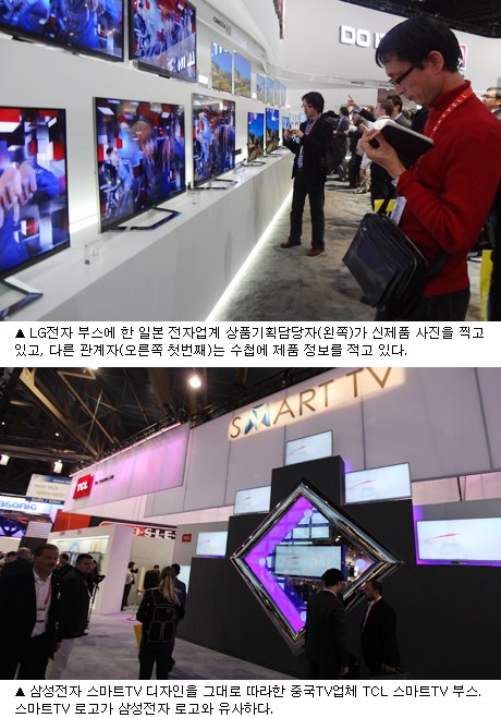 일본업체, 삼성ㆍLG TV 벤치마킹