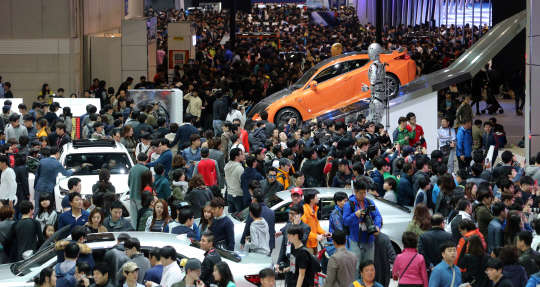 `서울모터쇼` 주말 관람객 인산인해
